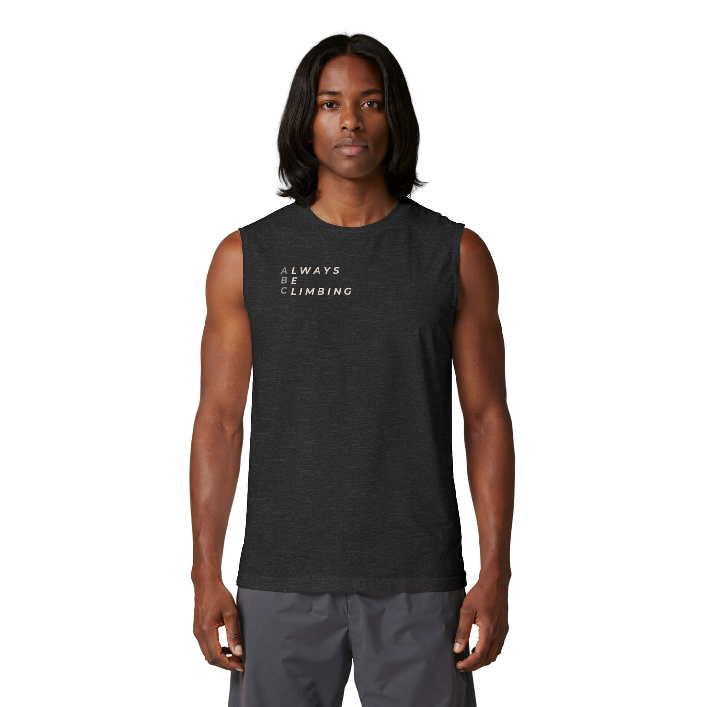 Free Solo Series — "Always Be Climbing"  Muscle Tank Top