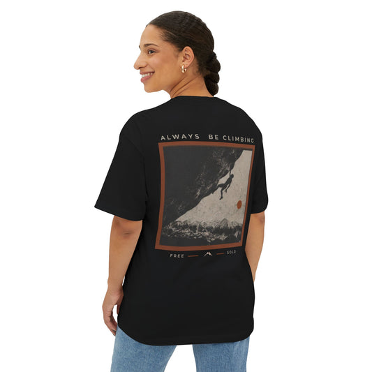 Free Solo Series — "Always Be Climbing" Oversized Boxy Tee