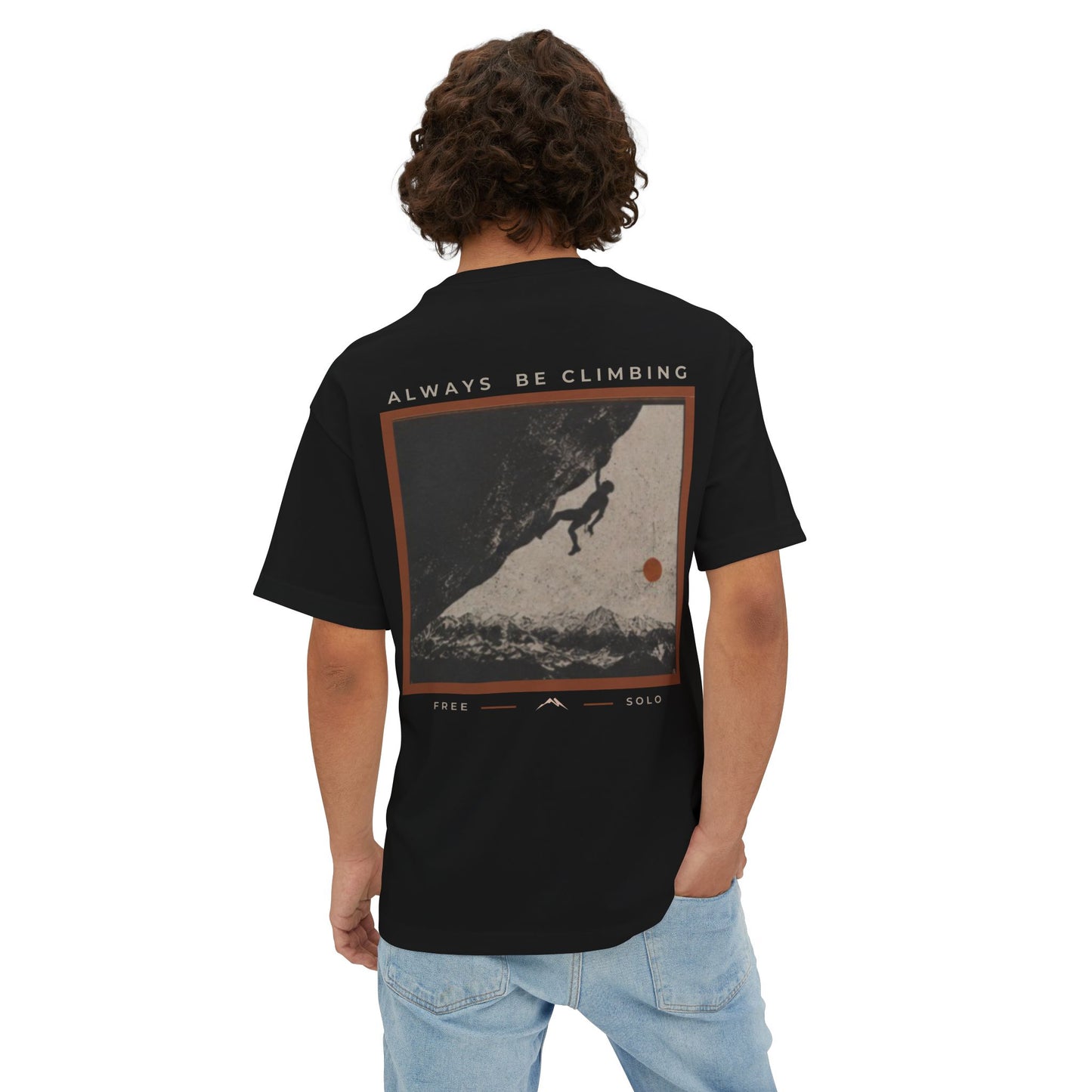 Free Solo Series — "Always Be Climbing" Oversized Boxy Tee
