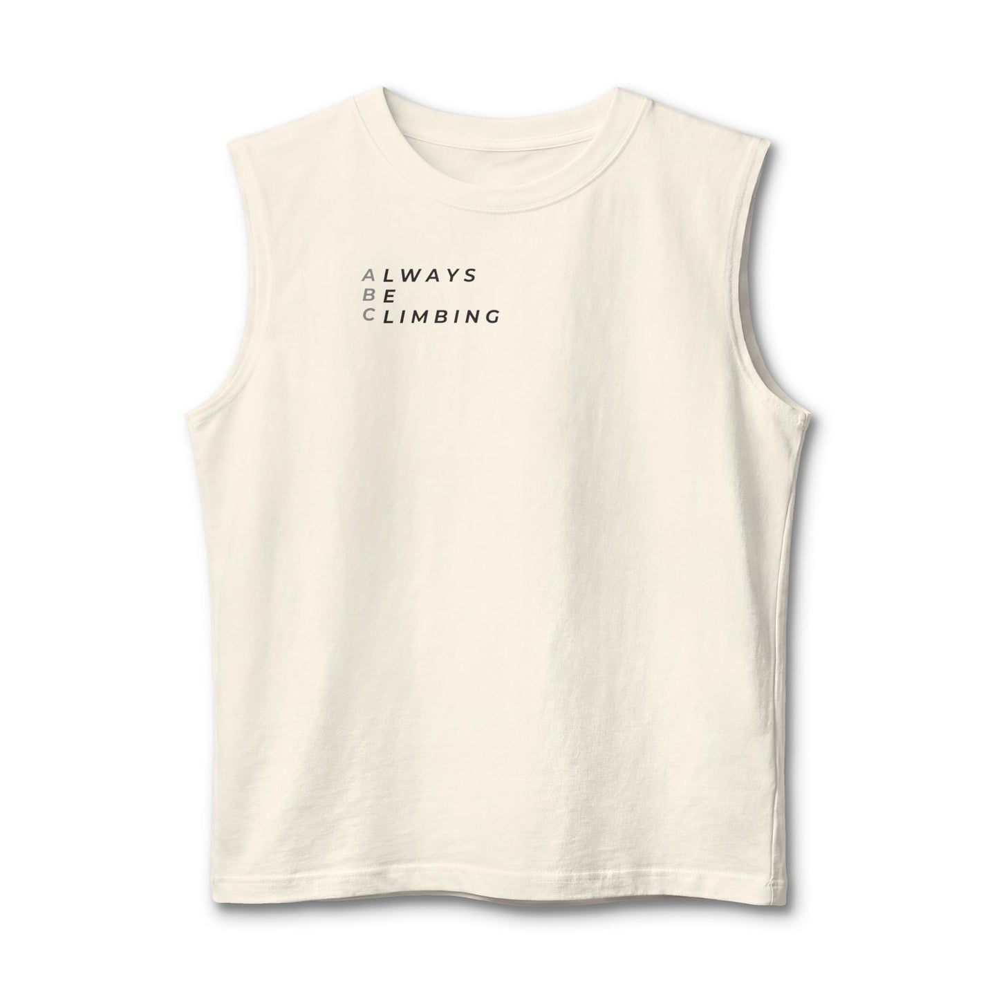 Free Solo Series — "Always Be Climbing"  Muscle Tank Top