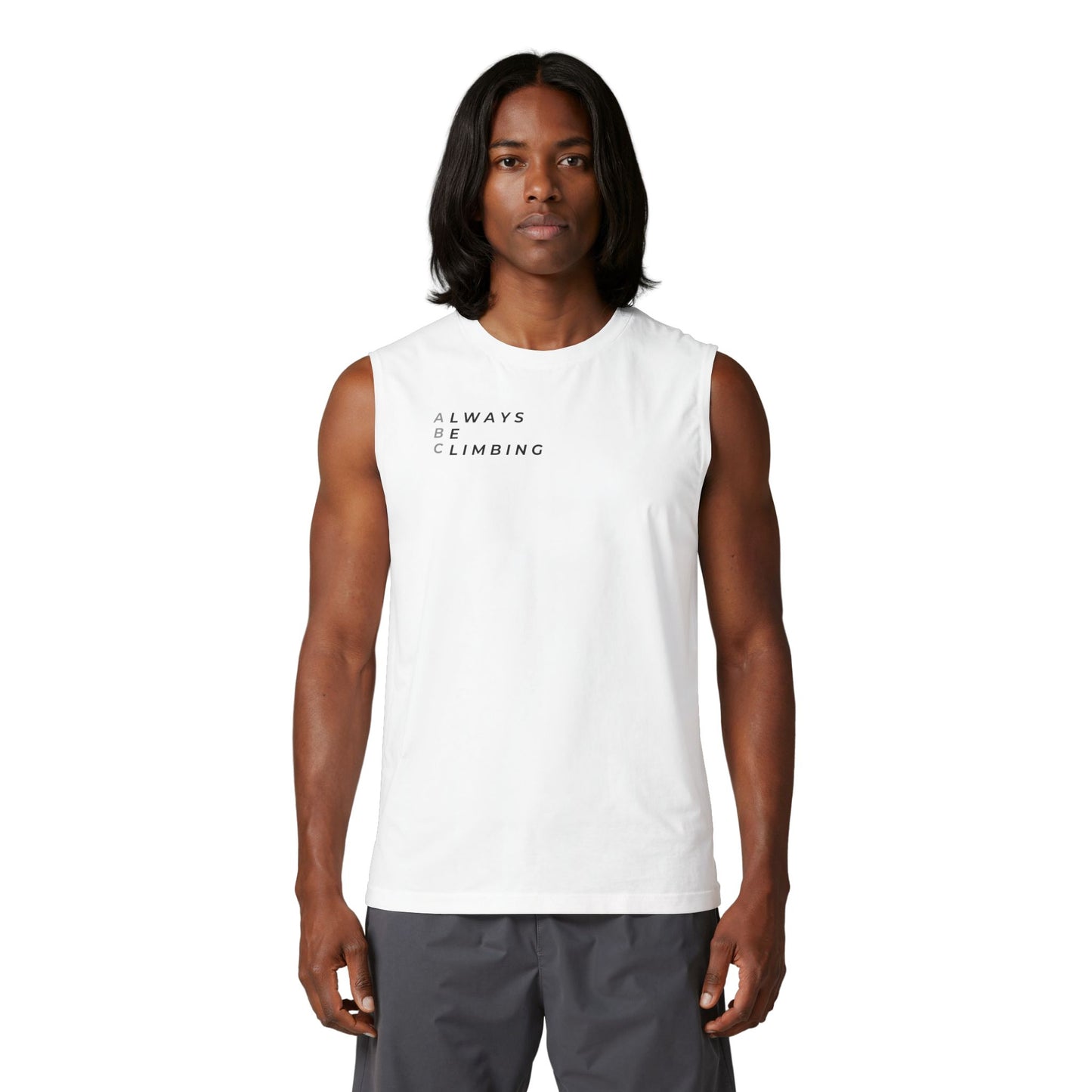Free Solo Series — "Always Be Climbing"  Muscle Tank Top