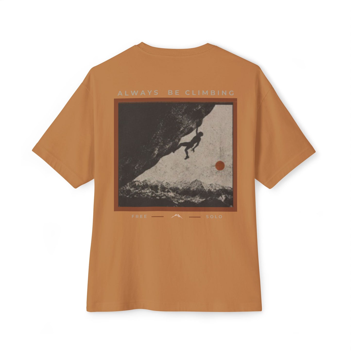 Free Solo Series — "Always Be Climbing" Oversized Boxy Tee