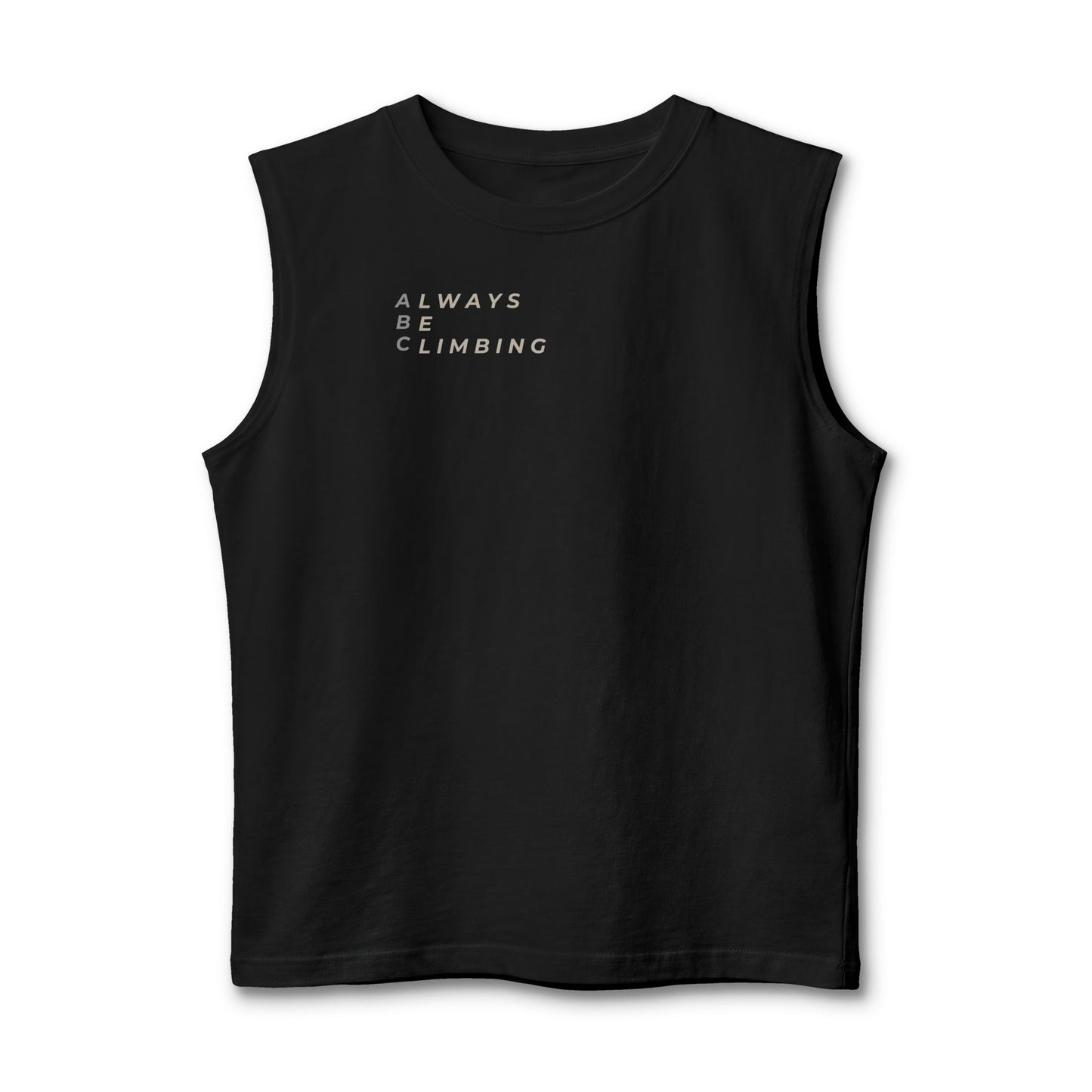 Free Solo Series — "Always Be Climbing"  Muscle Tank Top