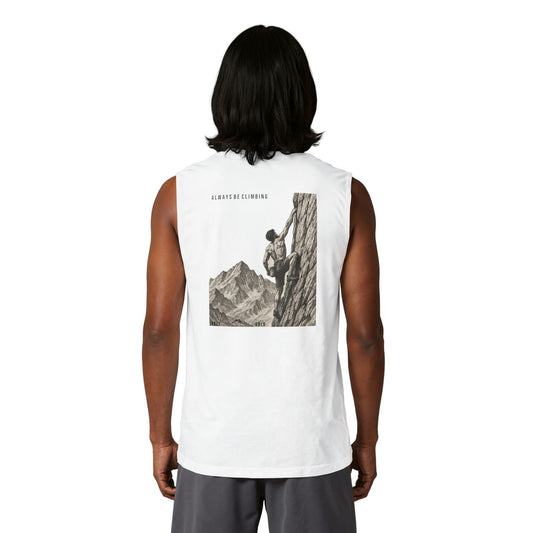 Free Solo Series — "Always Be Climbing"  Muscle Tank Top