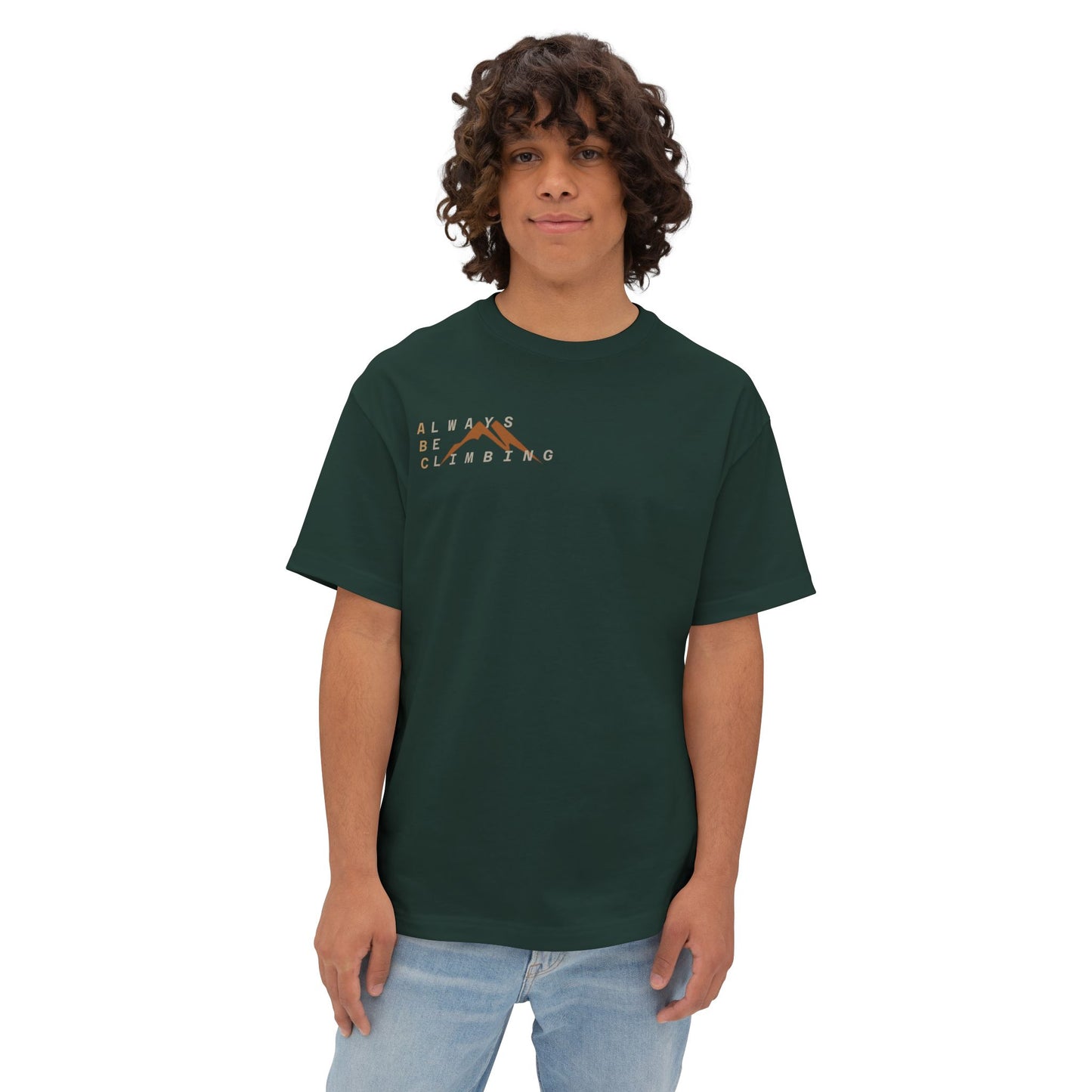 Free Solo Series — "Always Be Climbing" Oversized Boxy Tee