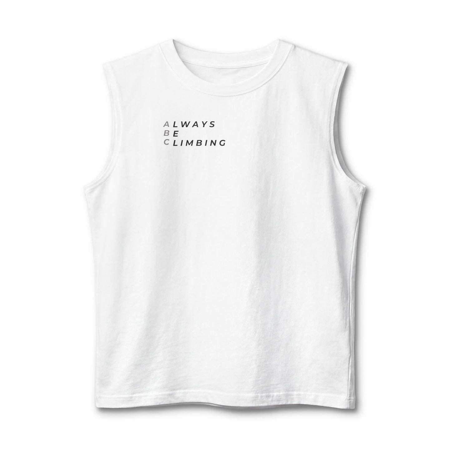 Free Solo Series — "Always Be Climbing"  Muscle Tank Top