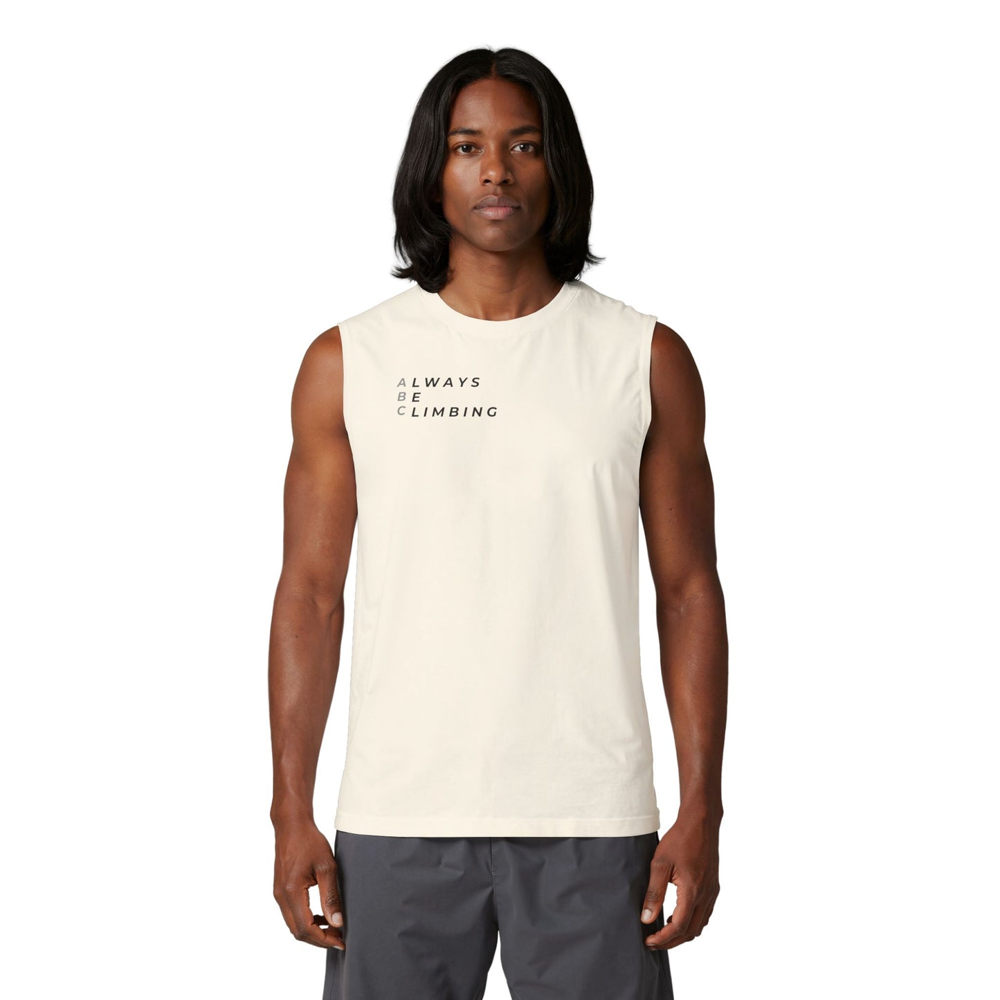 Free Solo Series — "Always Be Climbing"  Muscle Tank Top
