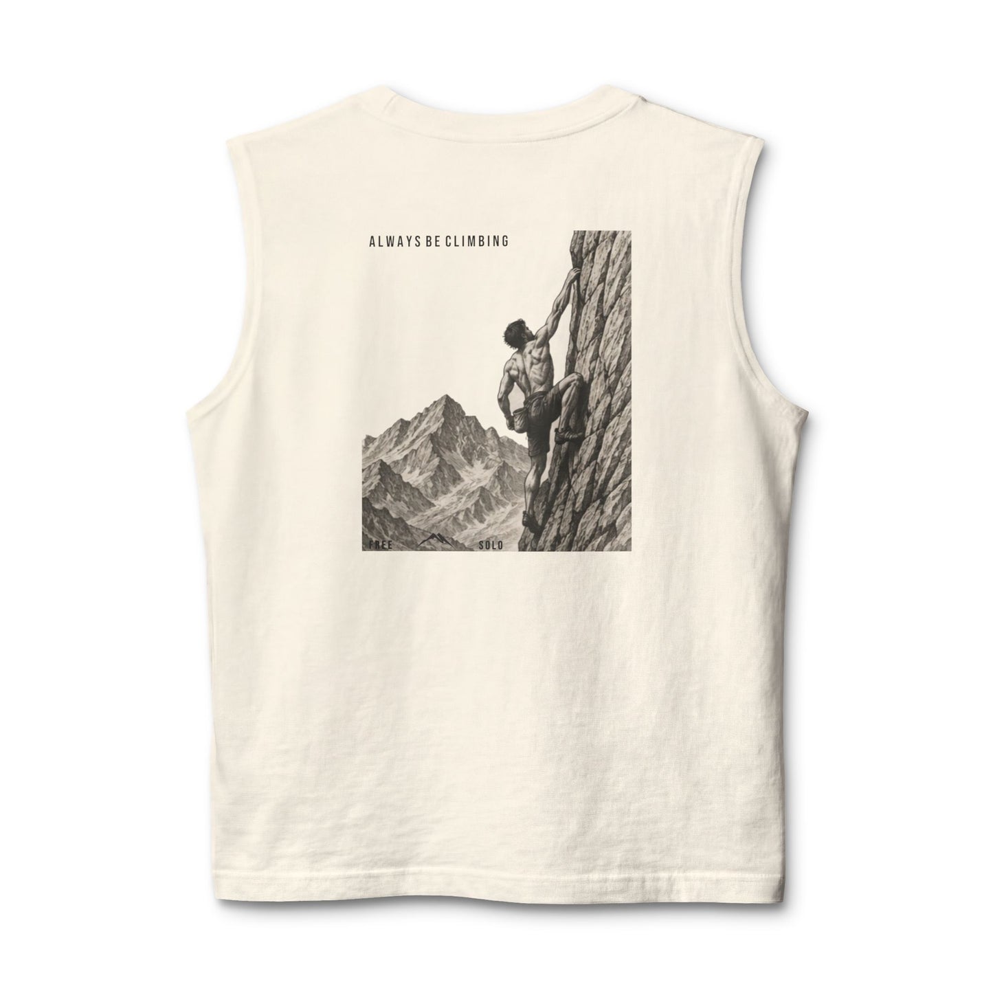 Free Solo Series — "Always Be Climbing"  Muscle Tank Top