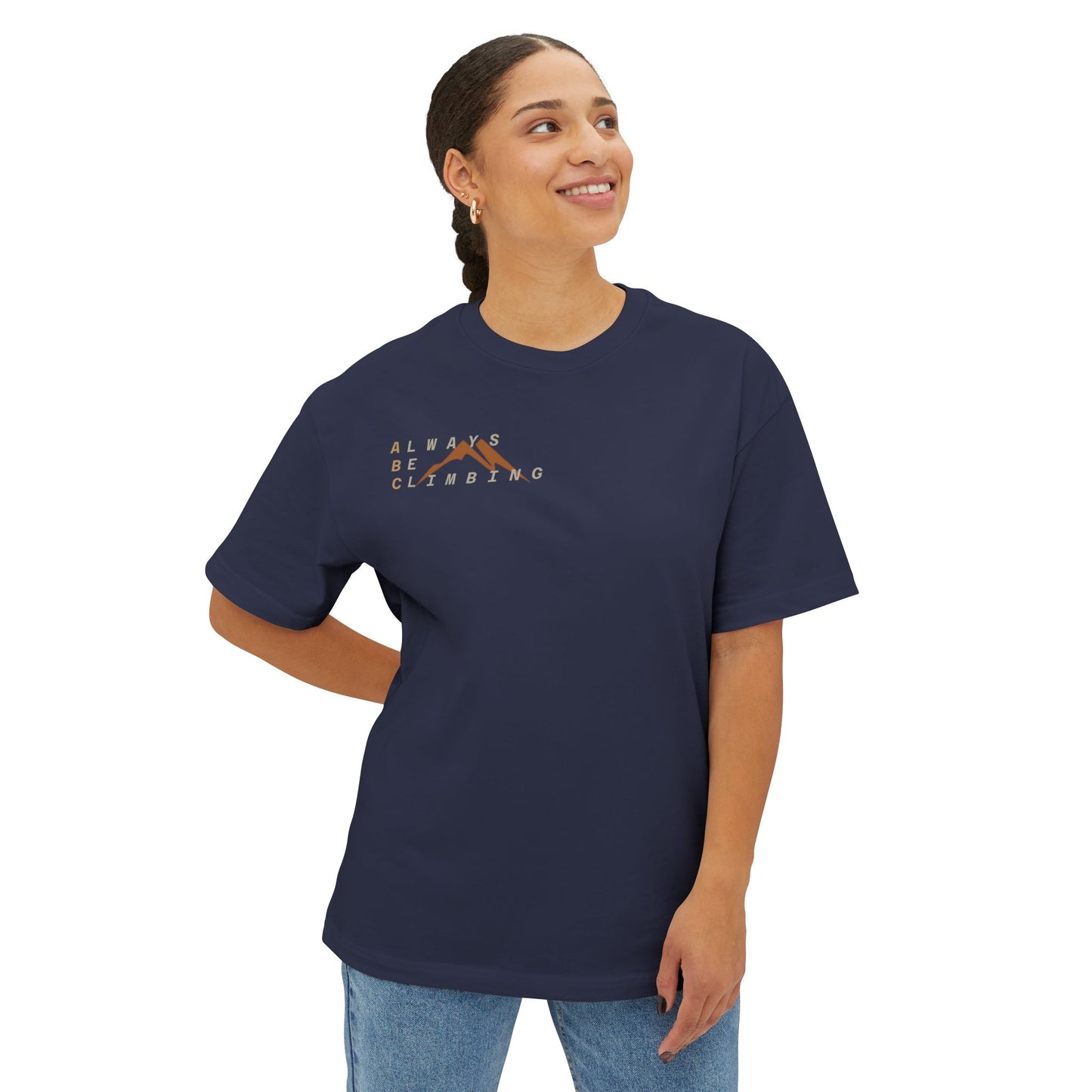Free Solo Series — "Always Be Climbing" Oversized Boxy Tee
