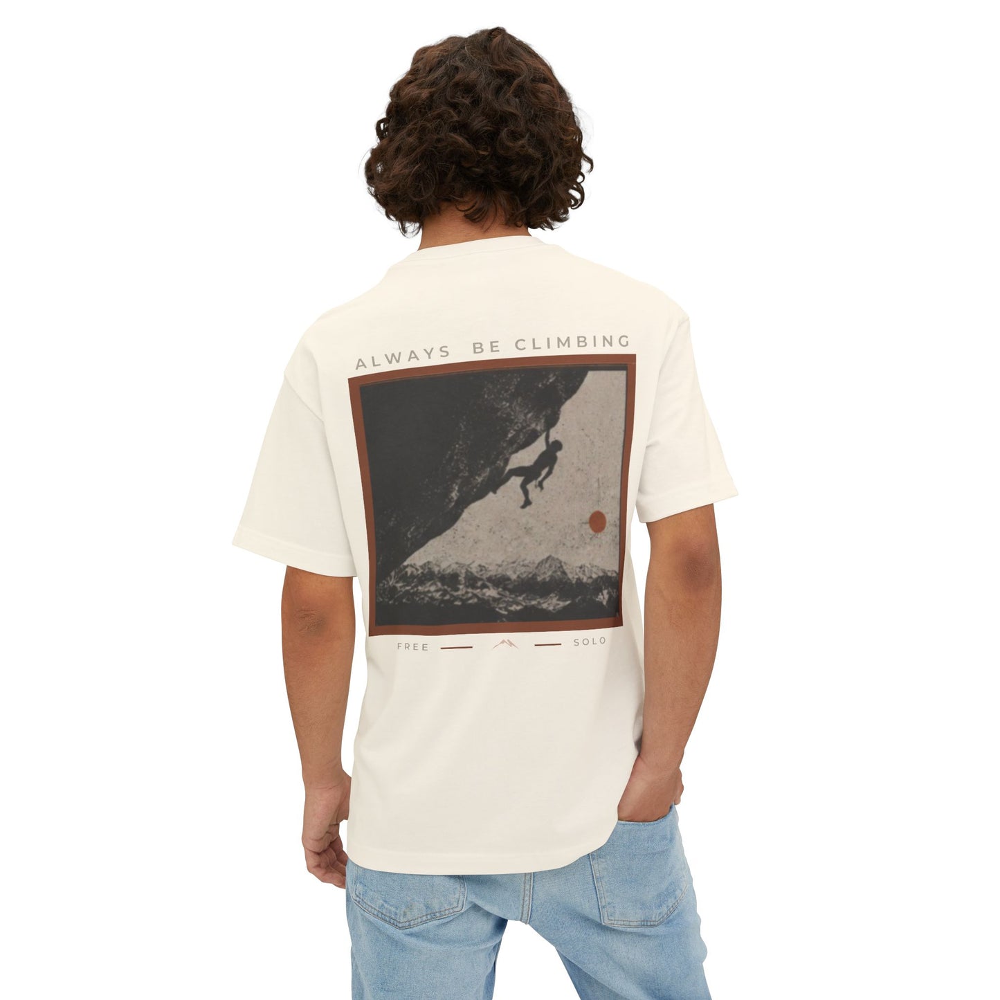 Free Solo Series — "Always Be Climbing" Oversized Boxy Tee