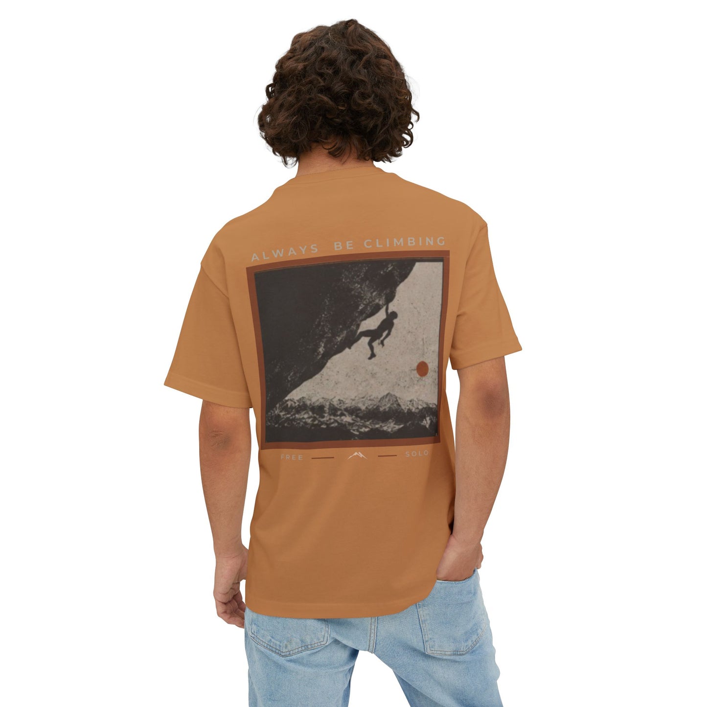 Free Solo Series — "Always Be Climbing" Oversized Boxy Tee