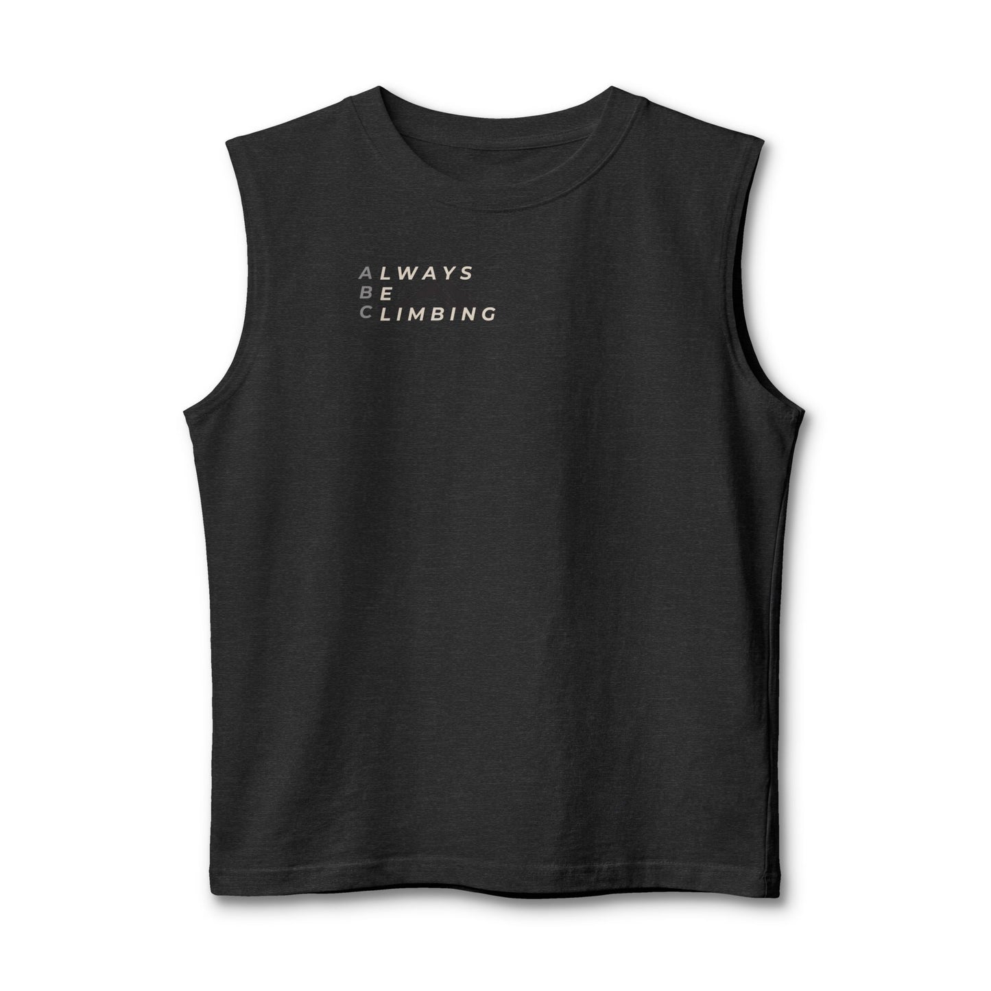 Free Solo Series — "Always Be Climbing"  Muscle Tank Top