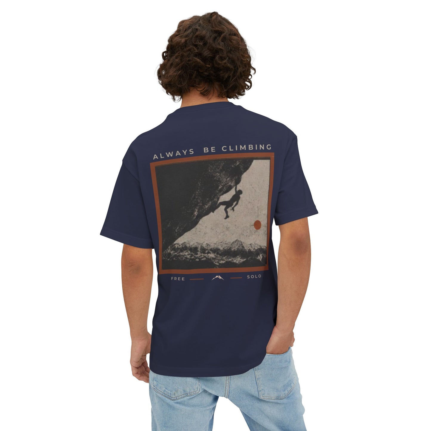Free Solo Series — "Always Be Climbing" Oversized Boxy Tee